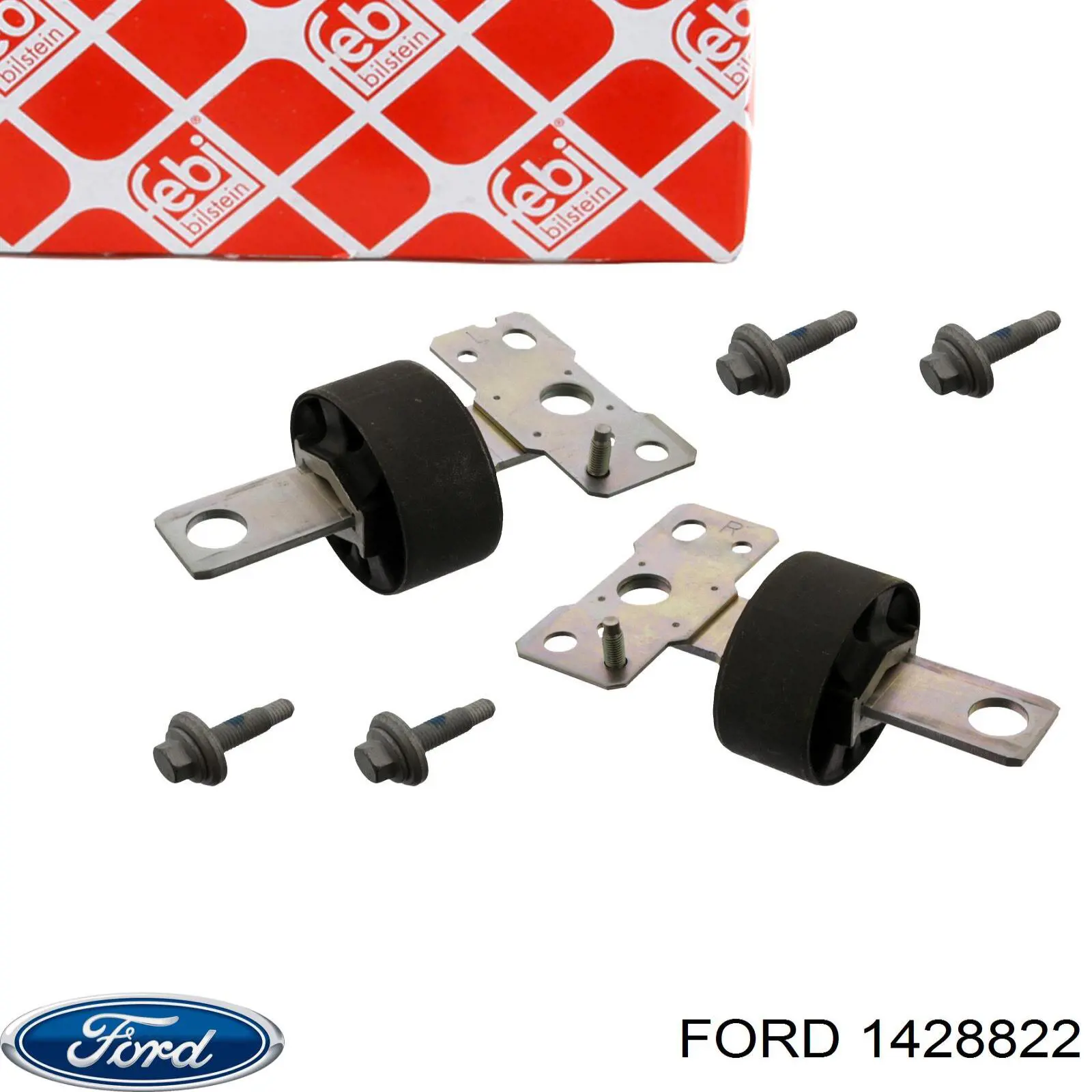 1428822 Ford braço oscilante (tração longitudinal inferior direito de suspensão traseira)