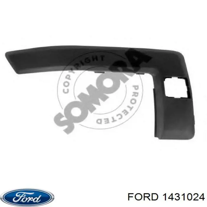 Накладка бампера переднего, правая Ford 1431024 цена, от 15.25 USD