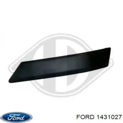 1431027 Ford placa sobreposta do pára-choque traseiro direito