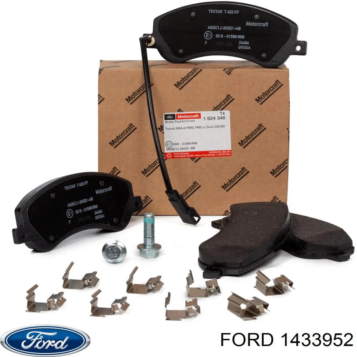 1433952 Ford колодки тормозные передние дисковые