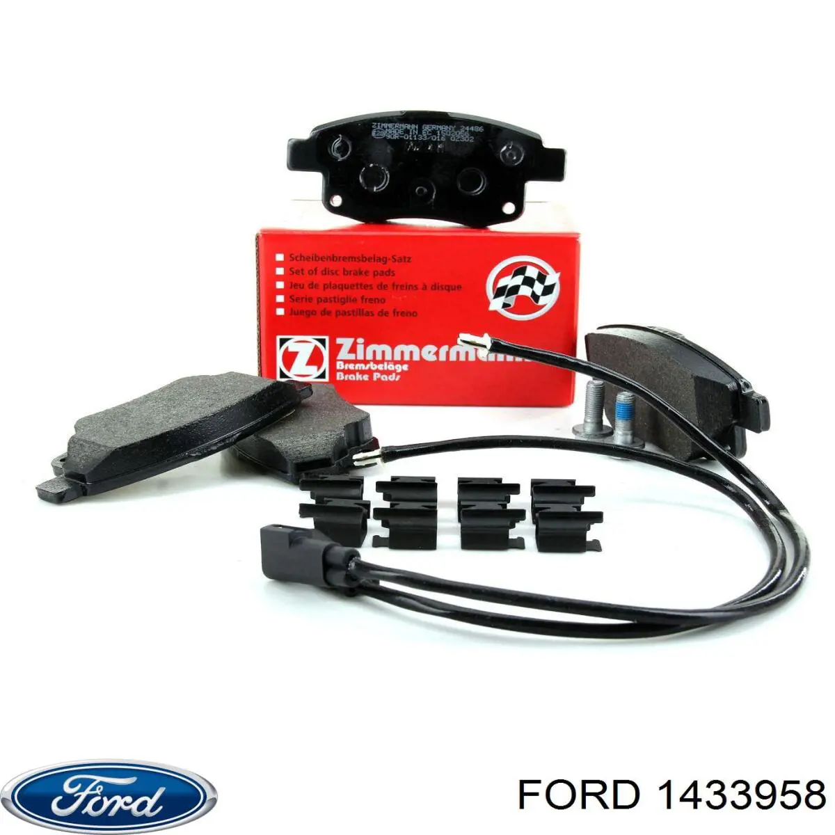 Купить 1433958 Ford Колодки тормозные задние, дисковые