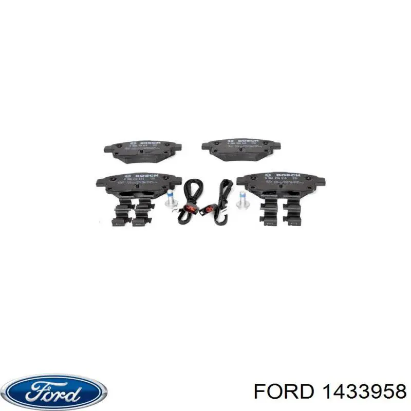 Задние тормозные колодки 1433958 Ford