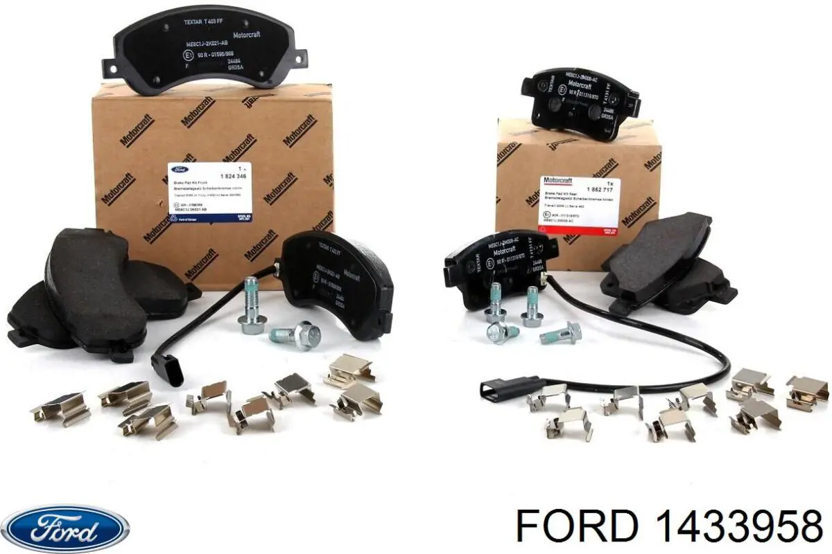 1433958 Ford задние тормозные колодки