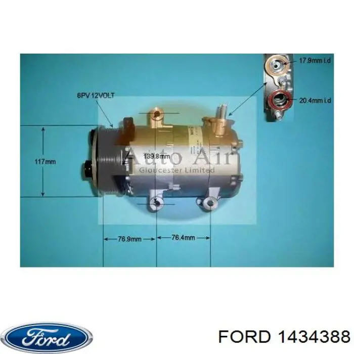 1434388 Ford компрессор кондиционера