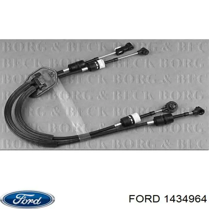 1434964 Ford трос переключения передач сдвоенный