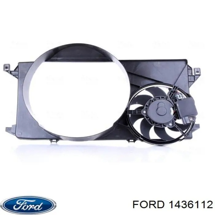 Купить 1436112 Ford Диффузор вентилятора в сборе с мотором и крыльчаткой