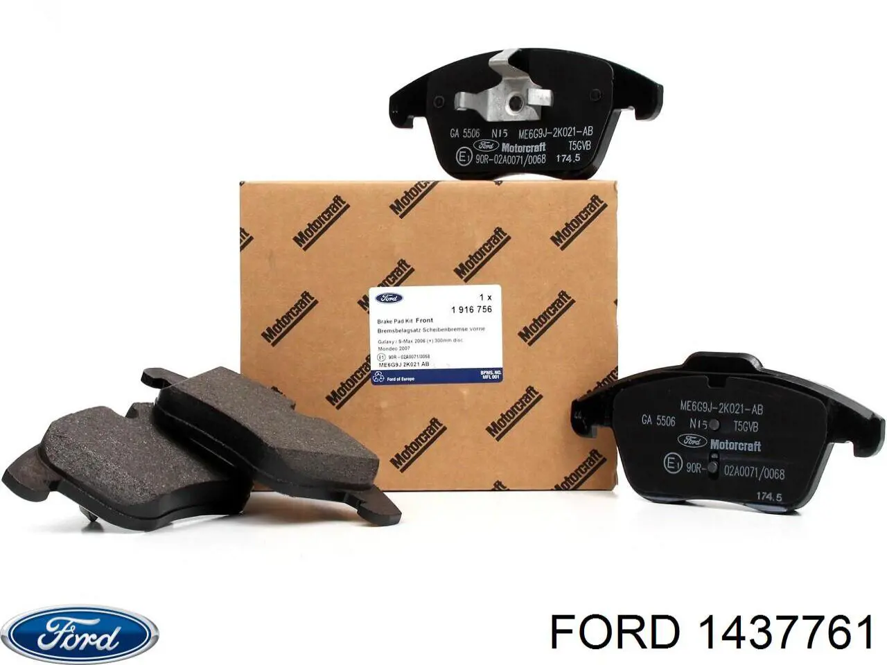1437761 Ford колодки тормозные передние дисковые