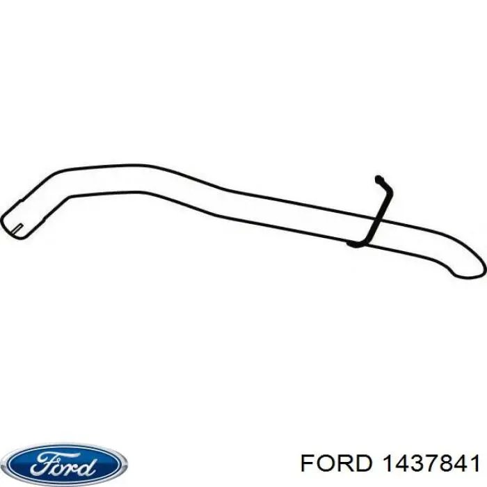 1437841 Ford глушитель, задняя часть