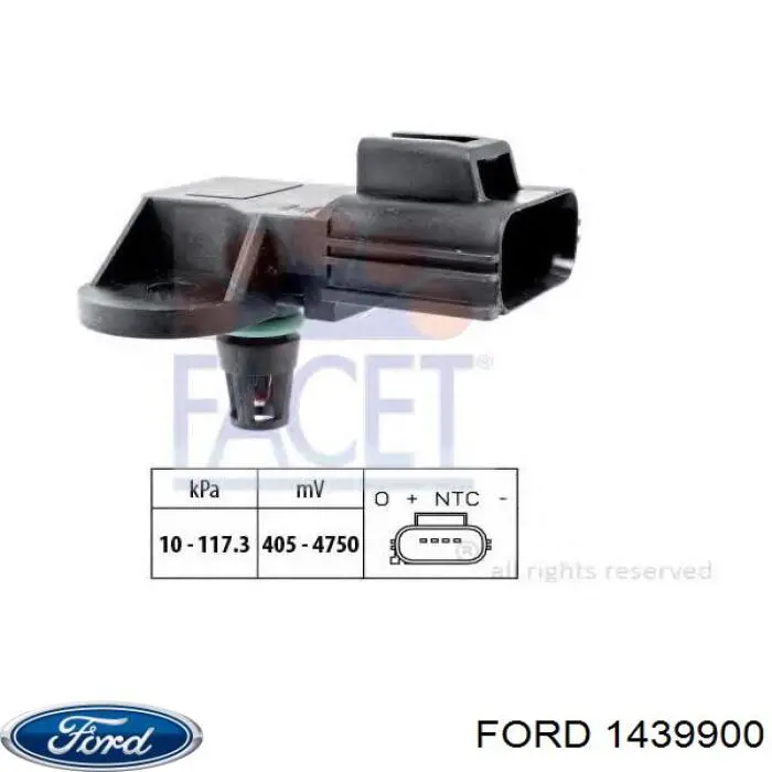 Датчик абсолютного давления в коллекторе Ford 1439900 цена, от 9.86 USD