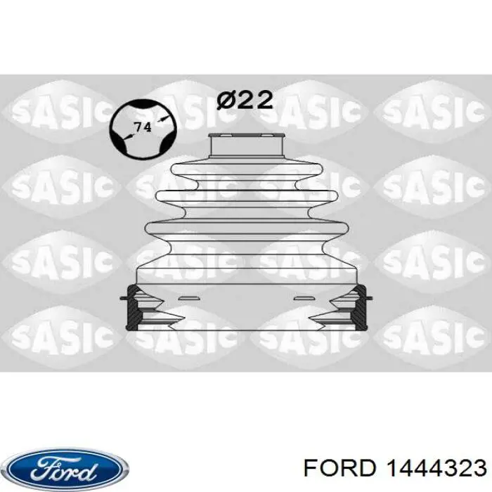 Пыльник шарнира угловых скоростей внутренний передний Ford 1444323 цена, от 9.12 USD
