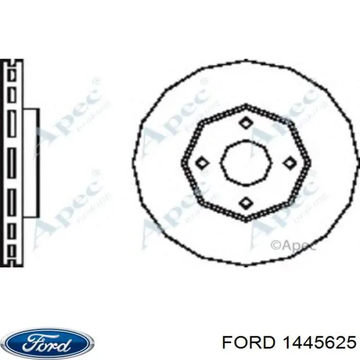 Купить 1445625 Ford Ротор тормозной