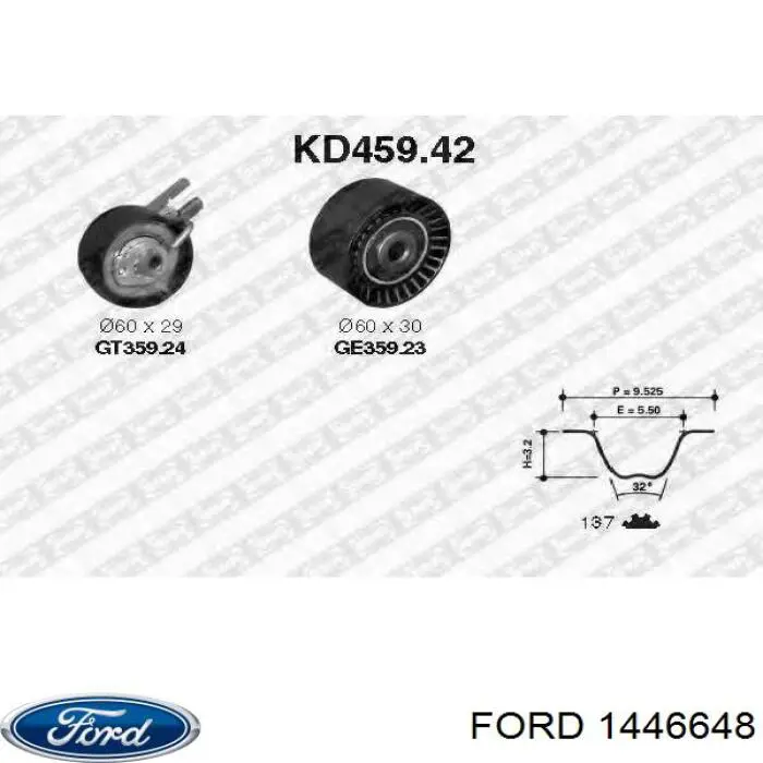 Комплект ГРМ 1446648 Ford