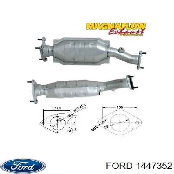 Каталитический нейтрализатор отработавших газов Ford 1120564 цена, от 170.50 USD