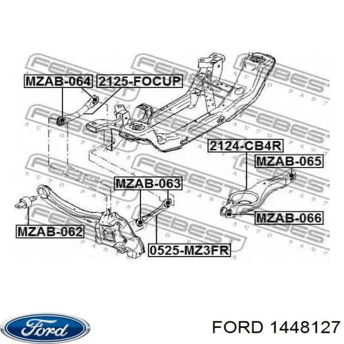 Купить 1448127 Ford Рычаг задней подвески верхний