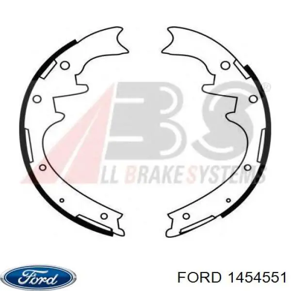 Колодки тормозные задние барабанные FORD 1454551