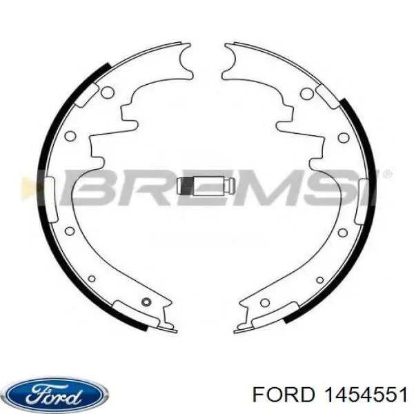 Тормоза рабочие задние ножные и тормозные барабаны Ford 1454551 цена, от 38.33 USD
