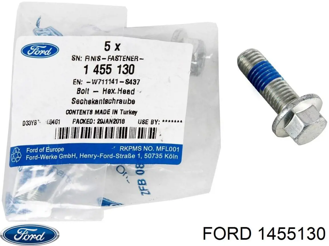 Купить 1455130 Ford Болт ступицы
