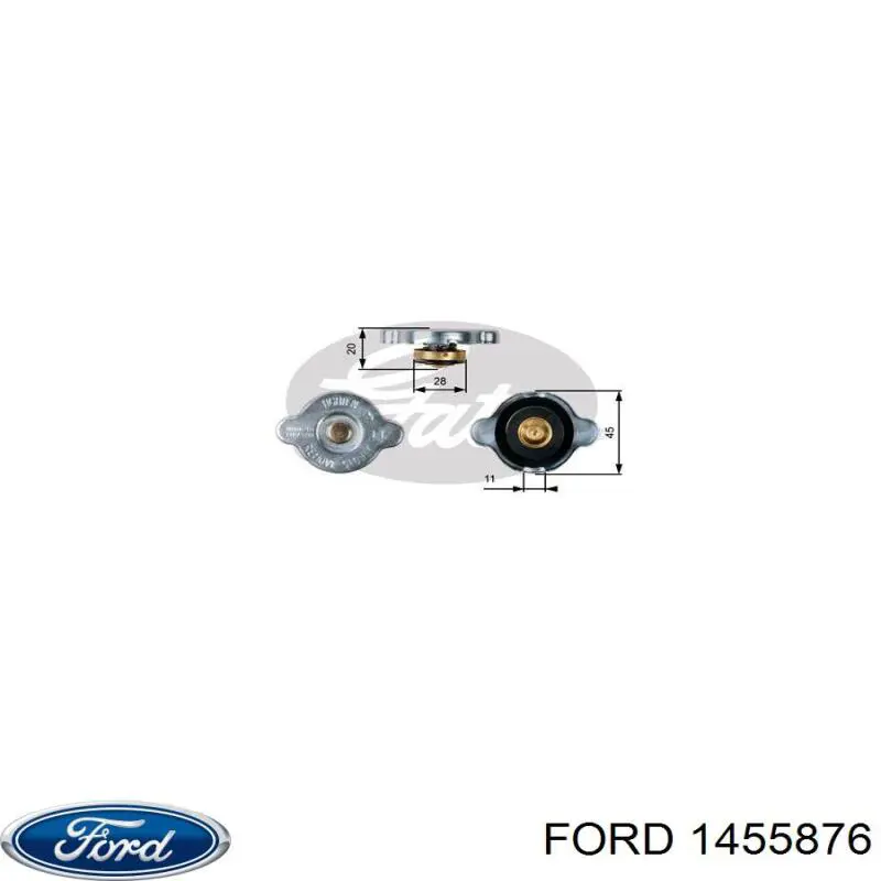 Крышка/пробка радиатора Ford 1455876 цена, от 6.15 USD