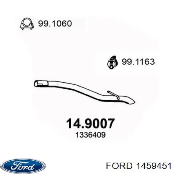 Выхлоп задний Ford 1368323 цена, от 33.24 USD