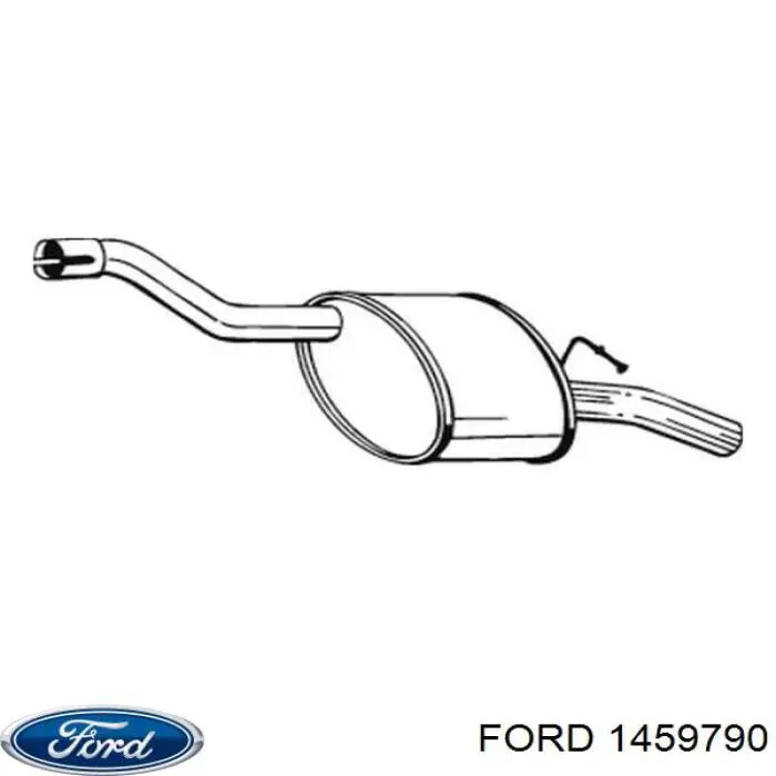 Купить 1308597 Ford Глушитель задний