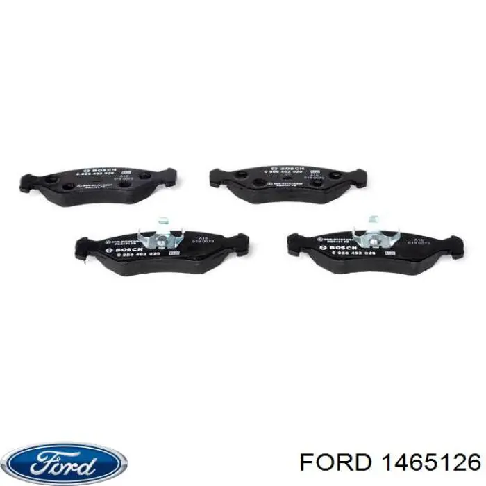 Передние тормозные колодки 1465126 Ford