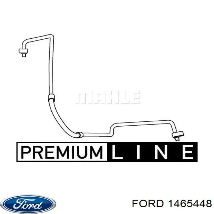 Шланг кондиционера, от заднего испарителя к компрессору AP86000P Mahle Original