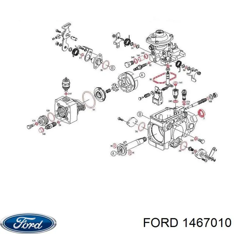 1230809 Ford диффузор радиатора охлаждения, в сборе с мотором и крыльчаткой