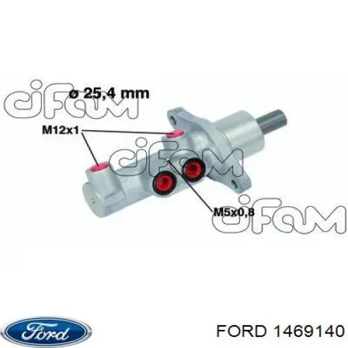 Купить 1469140 Ford Главный тормозной цилиндр