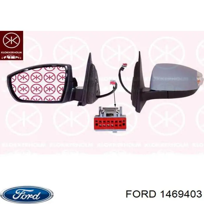 Наружное зеркало правое Ford 1469403 цена, от 97.59 USD