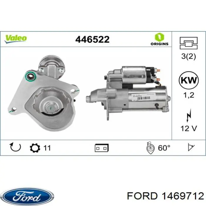 Купить 1469712 Ford Стартер