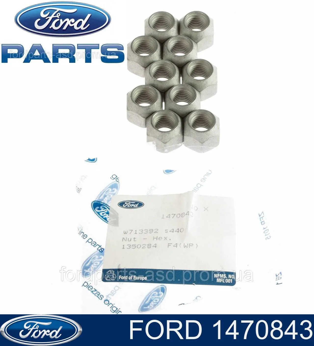 1470843 Ford porca de roda