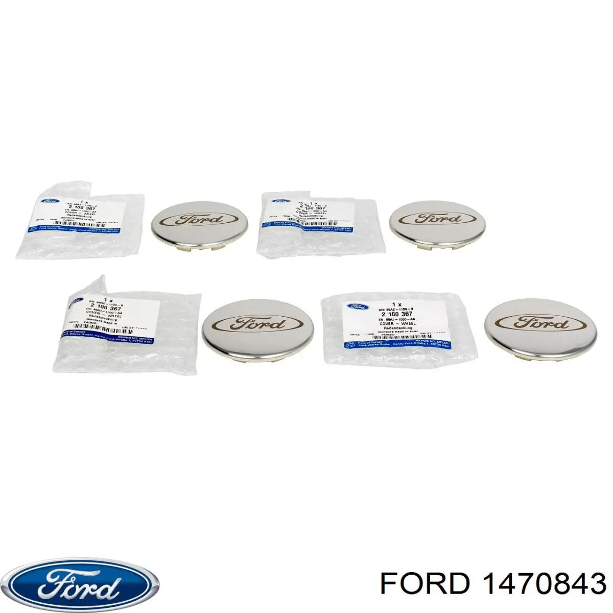 1470843 Ford Гайка колеса
