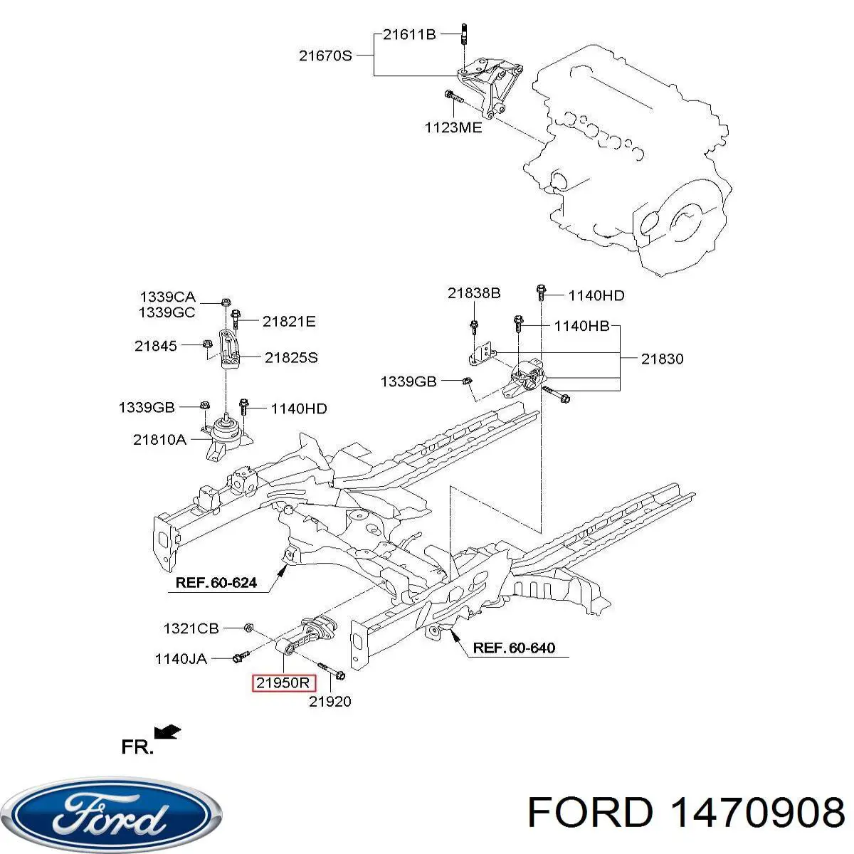 Трос КПП Ford 1470908 цена, от 62.89 USD