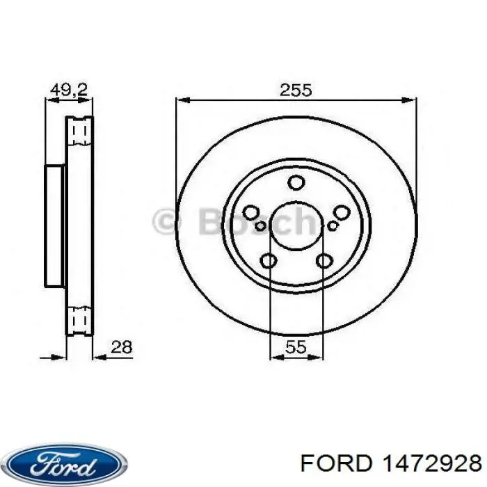 Прокладка коллектора выпускного Ford 1472928 цена, от 1.28 USD