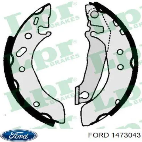 Задние барабанные колодки 1473043 Ford