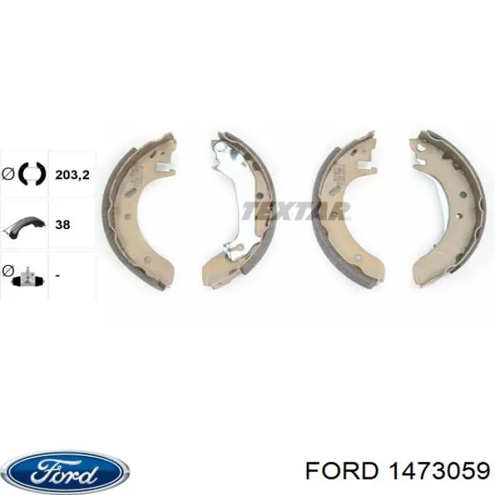 Задние барабанные колодки 1473059 Ford