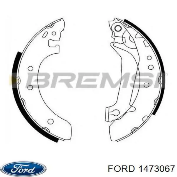 Колодки тормозные задние барабанные FORD 1473067