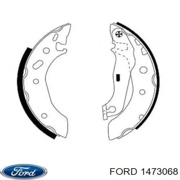 Купить 1473068 Ford Задние барабанные тормозные колодки
