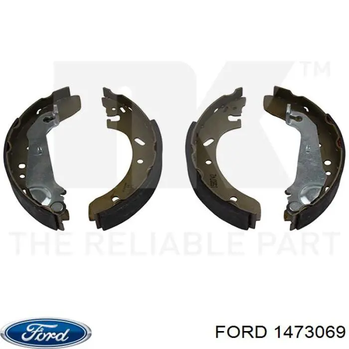 Купить 1473069 Ford Задние барабанные тормозные колодки