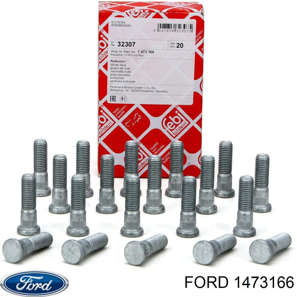 1473166 Ford Болты колесные