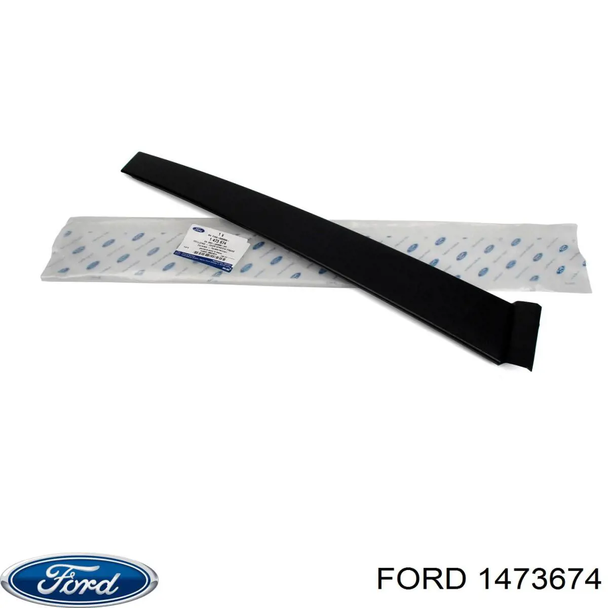 1150526 Ford placa sobreposta vertical da porta dianteira esquerda