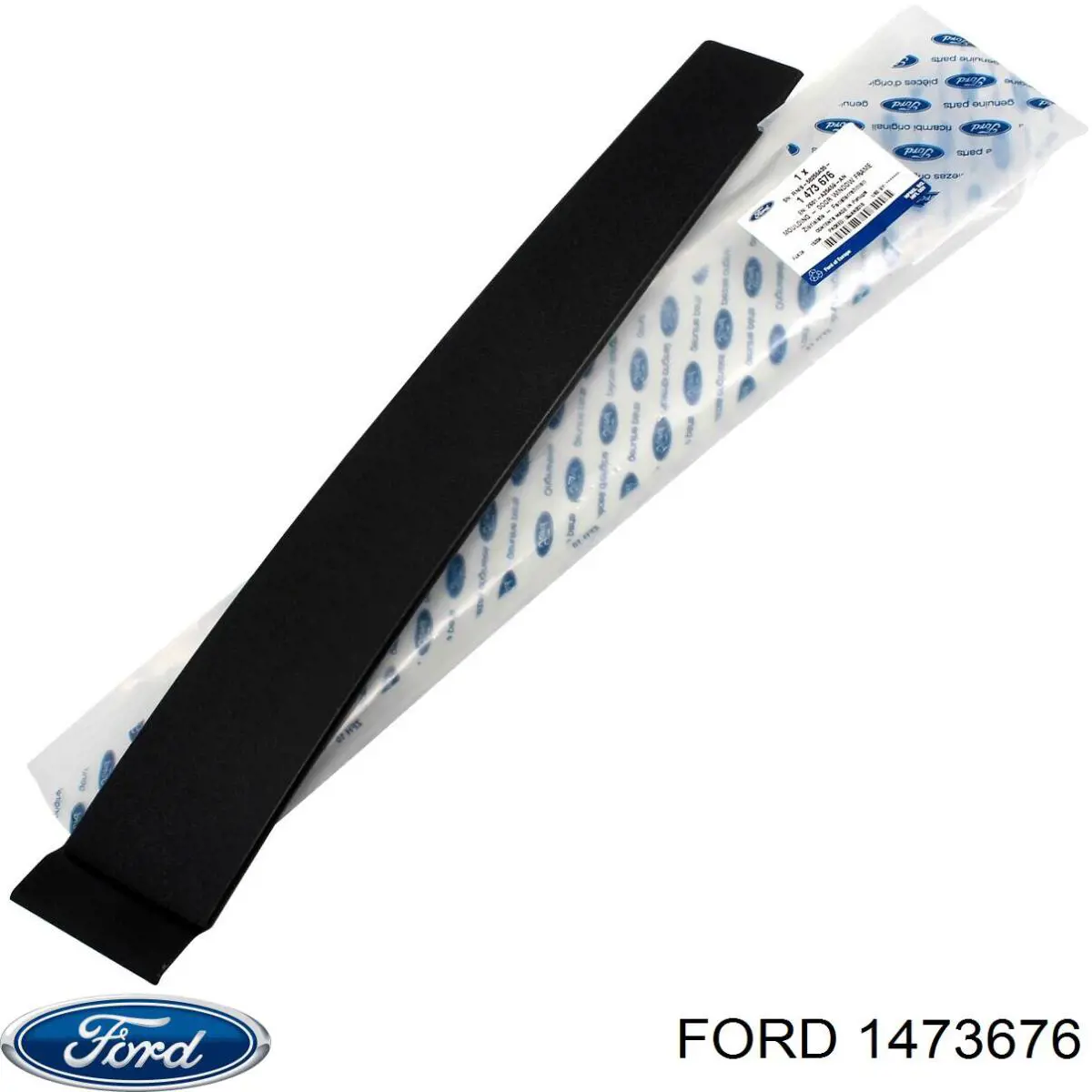 1473676 Ford placa sobreposta vertical da porta traseira esquerda