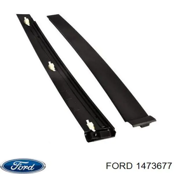 Placa sobreposta vertical da porta traseira esquerda para Ford Fusion (JU)