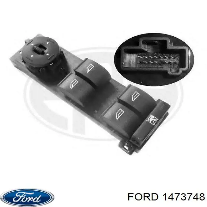 Unidade de botões dianteira esquerda de controlo de elevador de vidro para Ford Focus (CA5)