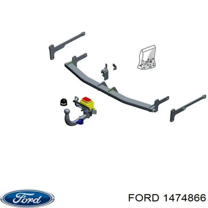 Заглушка (решетка) противотуманных фар бампера переднего правая на Ford C-Max CB3