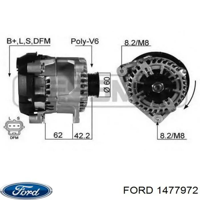 Купить 1477972 Ford Генератор