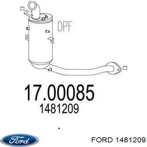 Купить 1481209 Ford Преобразователь отработавших газов