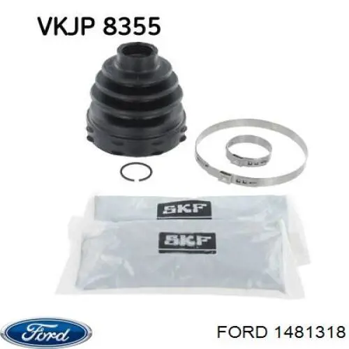 Пыльник шарнира угловых скоростей внутренний передний Ford 1481318 цена, от 10.38 USD