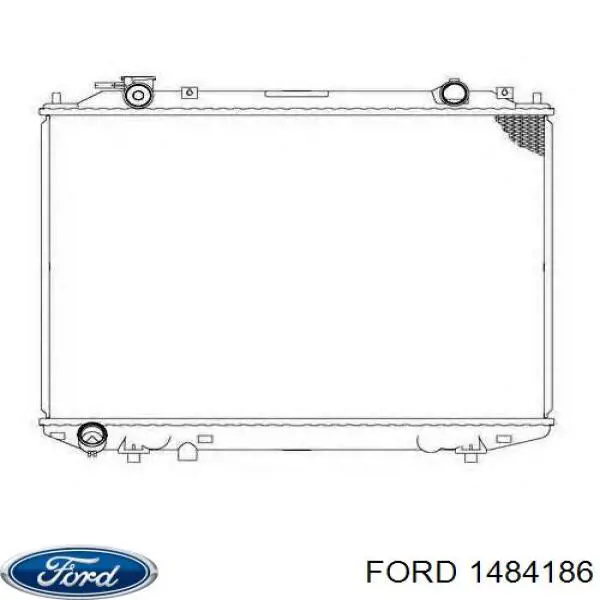 Радиатор охлаждения двигателя Ford 1484186 цена, от 126.69 USD