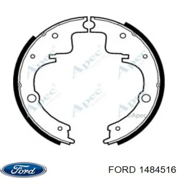 Задние барабанные колодки 1484516 Ford